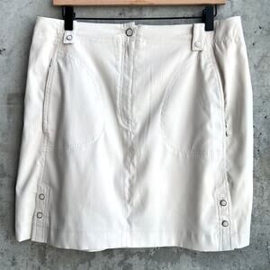 DKNY Ivory Golf/Tennis/Pickleball Cream Beige Skort w/Pockets-Size 12